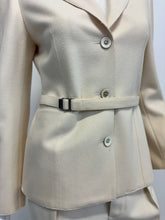 Load image into Gallery viewer, F/W 1998 Gucci by Tom Ford ecru wool set blazer and pants
