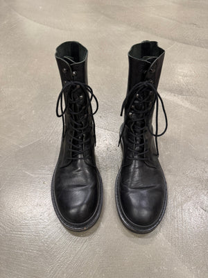 2000s Ann Demeulemeester combact leather boots