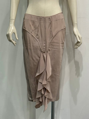S/S2003 Yves Saint Laurent by Tom Ford ruffled skirt