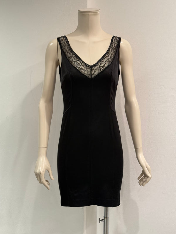 2000s Dolce & Gabbana V-neck midi dress
