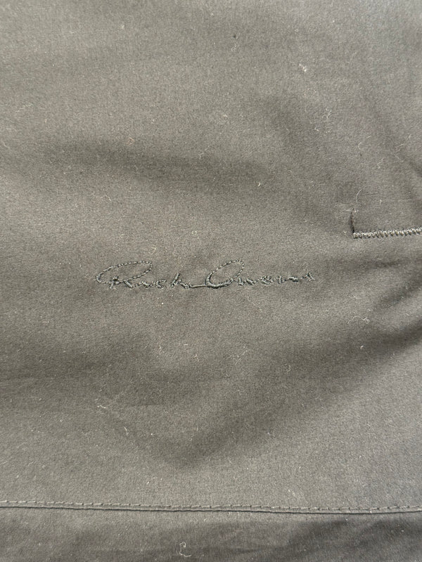 2009 Rick Owens molino scuba hood leather jacket