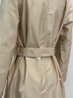 2004 Prada silk belted trench coat