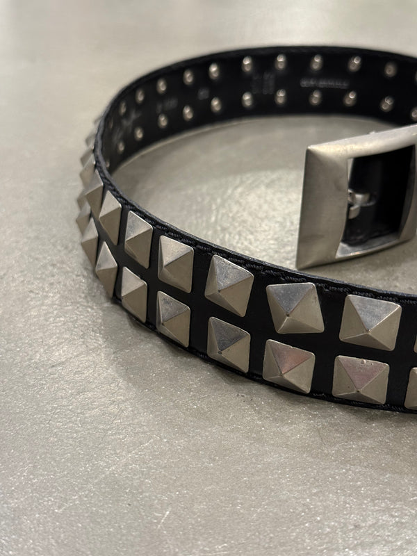 2000s Thierry Mugler studded leather belt