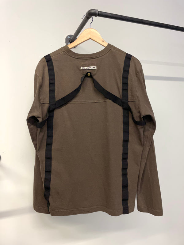 AW03 Gaultier Bondage parachute long sleeve t-shirt
