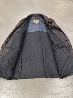 1980s ARMANI leather coat