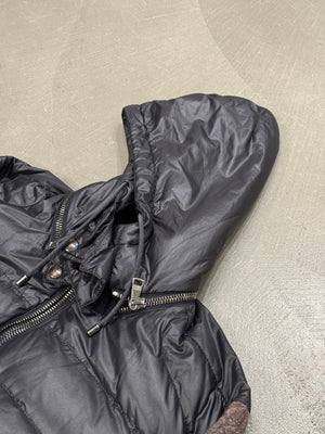 A/W2008 Dolce & Gabbana runway puffer hybrid jacket with knit sleeves