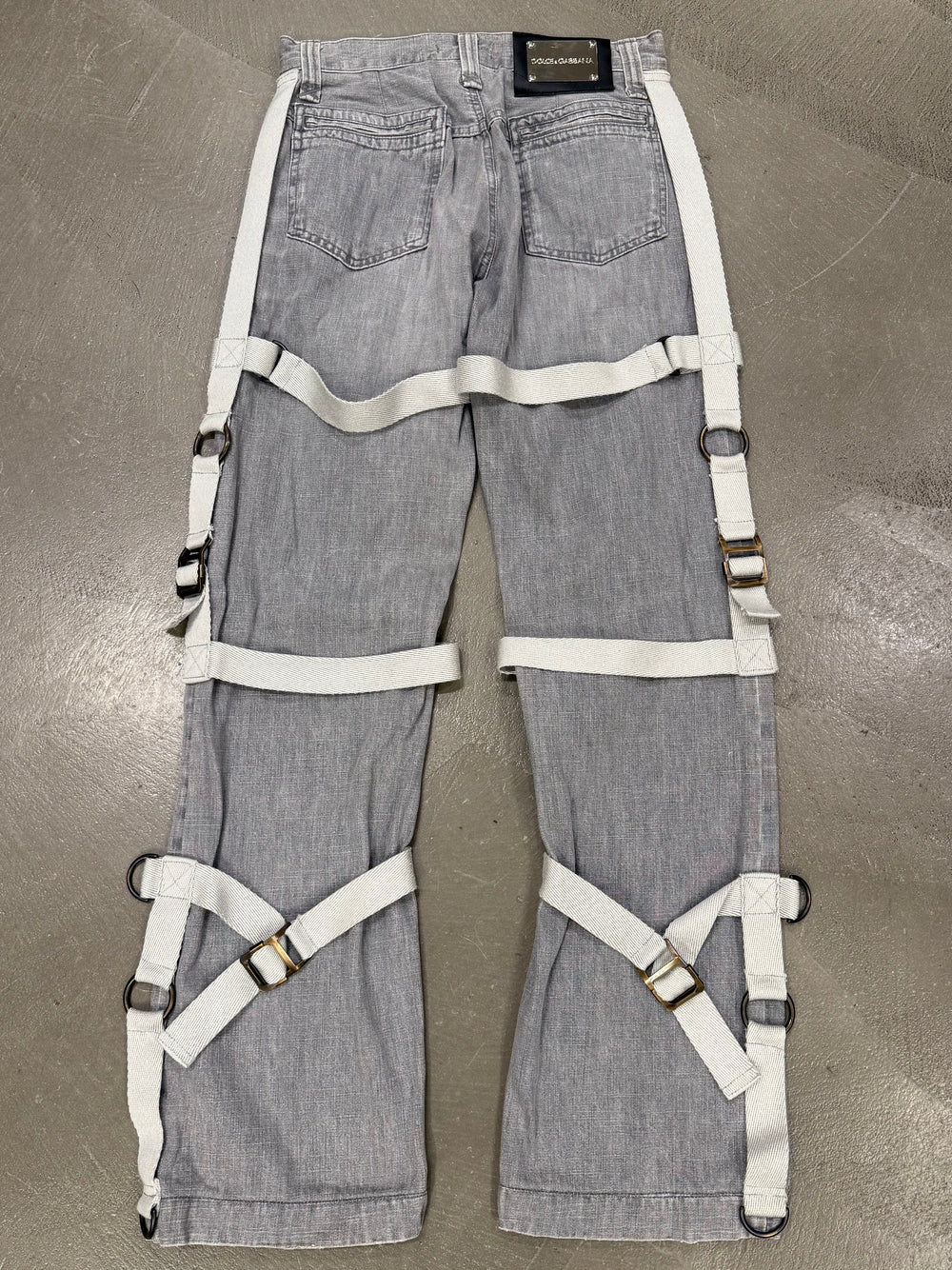A/W2003 Dolce & Gabbana bondage parachute pants