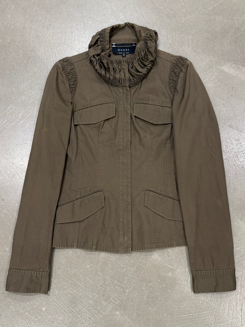 2002 Gucci by Tom Ford four pocket jacket with exaggerated