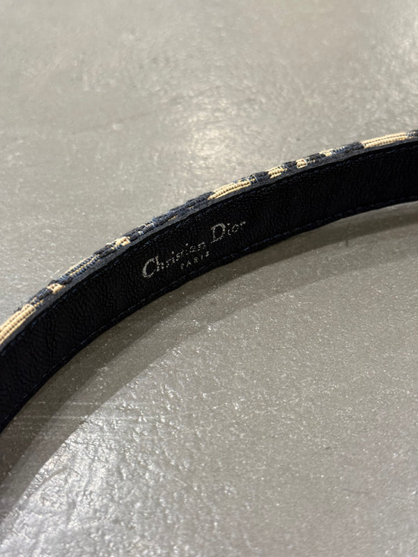2000s Christian Dior by Galliano monogram belt