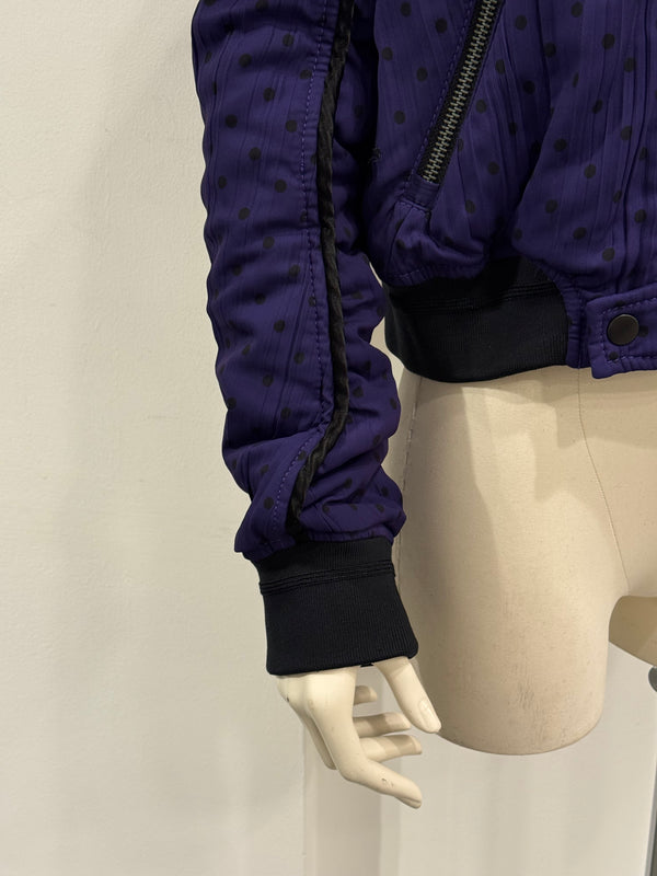 Haider Ackermann purple bomber jacket