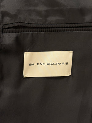 2009 Balenciaga by Ghesquiere structured heavy wool blazer