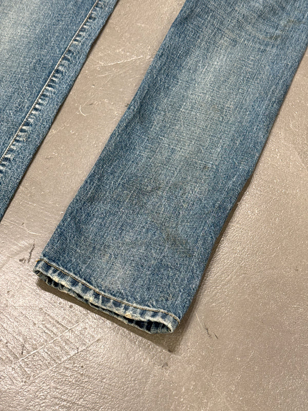 2015 Saint Laurent by Hedi Slimane distressed slim denim jeans