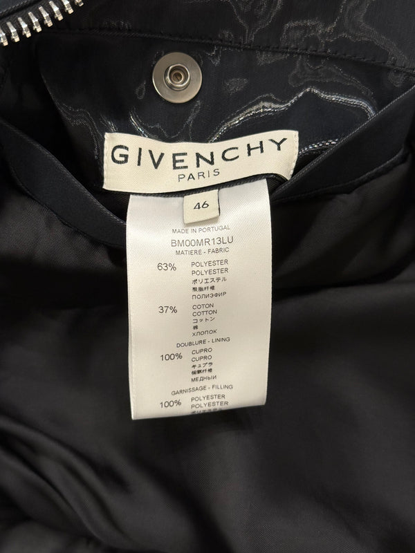 2021 Givenchy liquid metal iridescent bomber