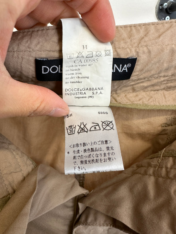 SS2003 Dolce & Gabbana parachute bondage cargo pants