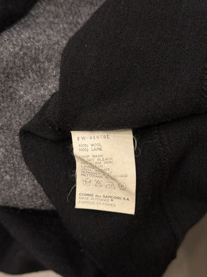 2000s Comme des Garçons panel color-block sweater