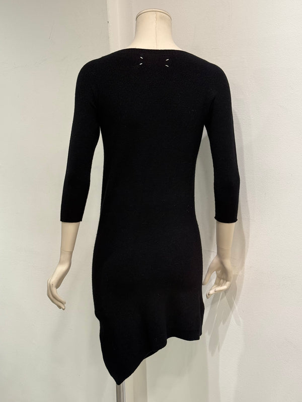 1990s Maison Margiela asymmetric hem fitted dress