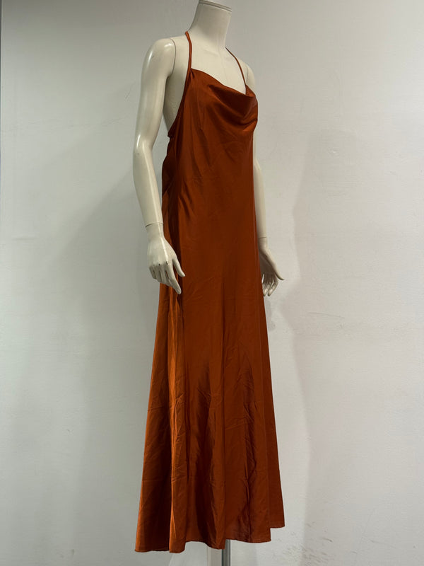 2004 Roberto Cavalli silk slip maxi dress