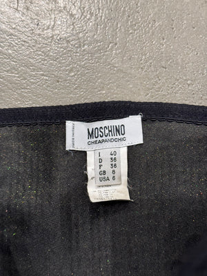 1990s Moschino wool lace corset