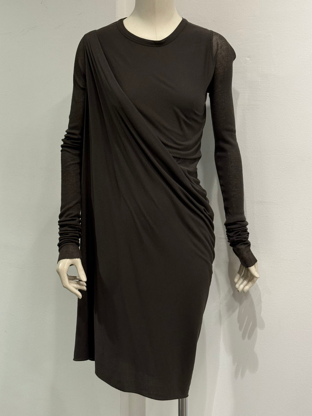 2010s Rick Owens asymmetrical dress