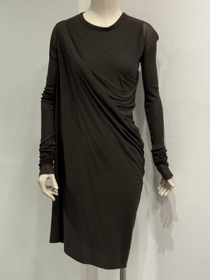 2010s Rick Owens asymmetrical dress
