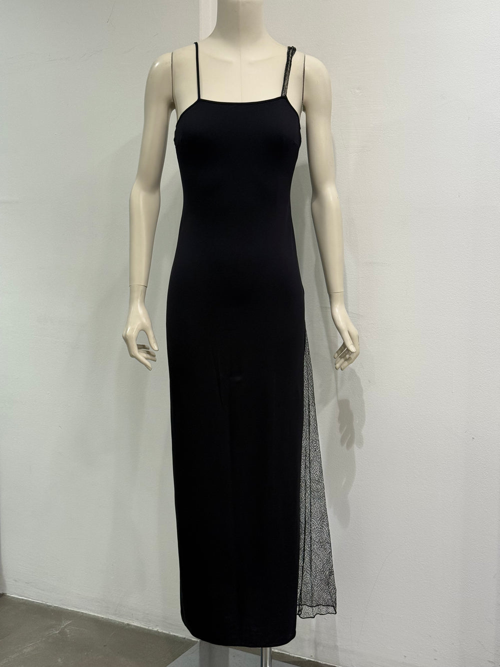2000s Versace double layer sheer dress