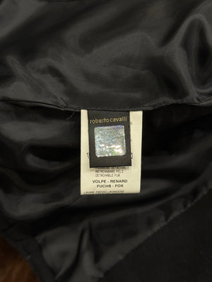 2000s Roberto Cavalli embroidered lace up jacket