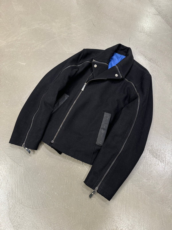 A/W2012 Roberto Cavalli full sleeve zipper aviator jacket