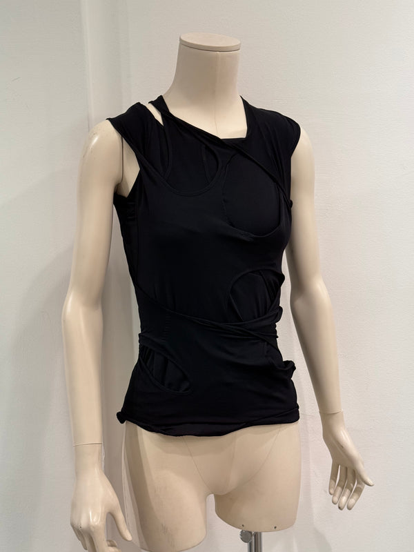 S/S2004 Junya Watanabe runway deconstructed layered top