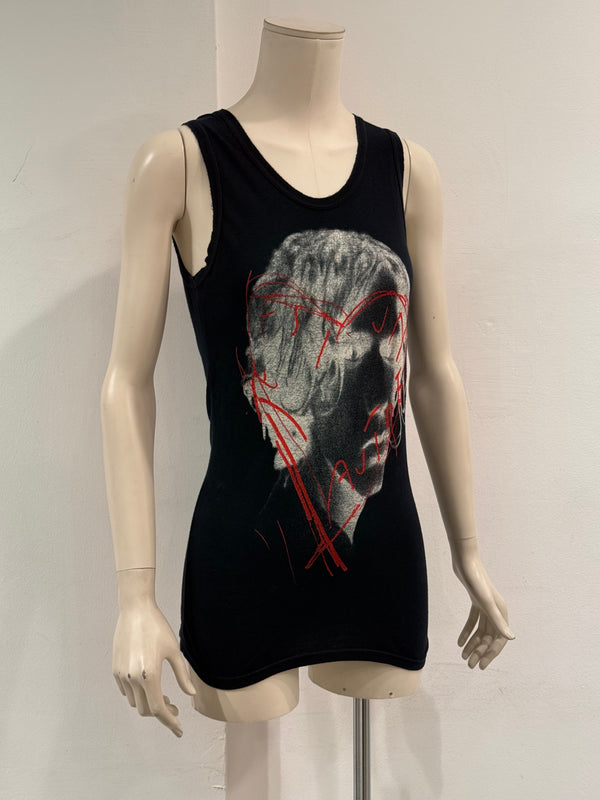 S/S2005 Ann Demeulemeester graphic tank top