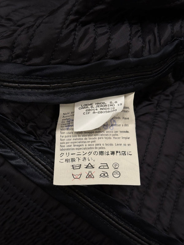 1990s Loewe paneled cropped leather jacket