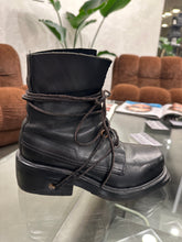 Load image into Gallery viewer, 1990s Dirk Bikkembergs lace through heel boots
