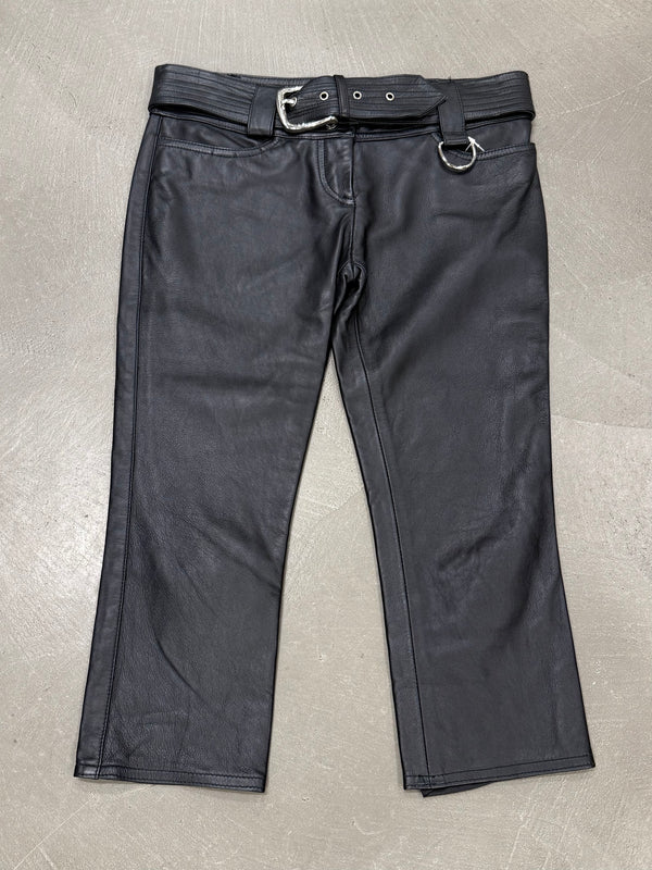 Dolce & Gabbana Join To Ride leather capri shorts