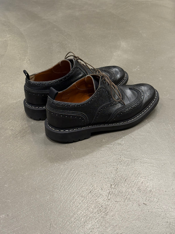 2010s Givenchy by Riccardo Tisci metal seam derby shoes