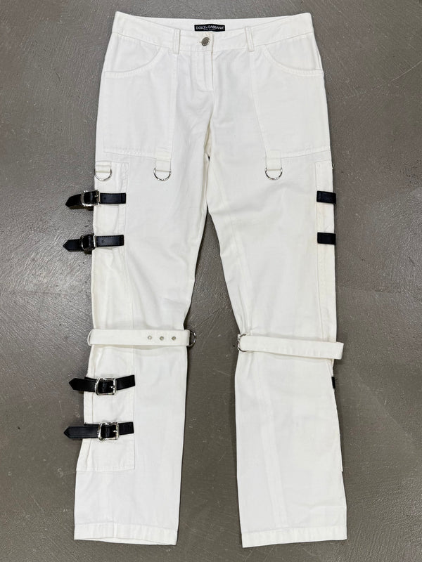S/S 2003 Dolce & Gabbana sex runway bondage pants
