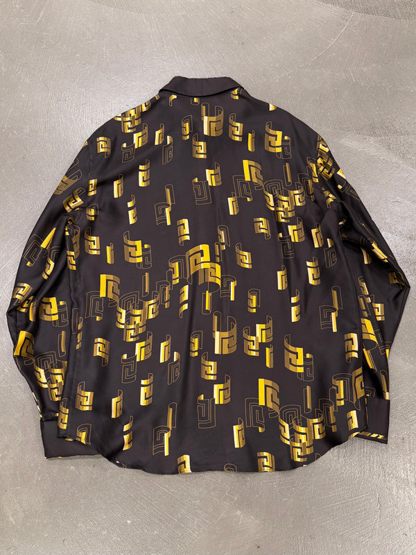 1990s Gianni Versace geometric silk shirt