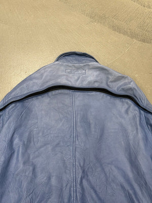 Comme des Garçons back-zip leather jacket