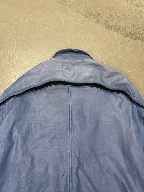 Comme des Garçons back-zip leather jacket