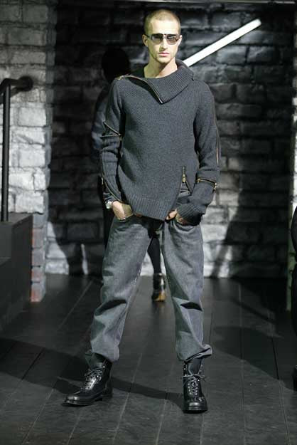 AW2003 Dolce & Gabbana full zipper modular sweater
