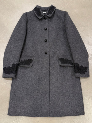 2000s Miu Miu embroidered wool coat