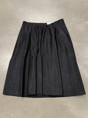 2000s Yves Saint Laurent Rive Gauche square neckline set top & skirt