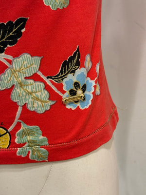 S/S 2003 Roberto Cavalli "Chinoiserie" floral top