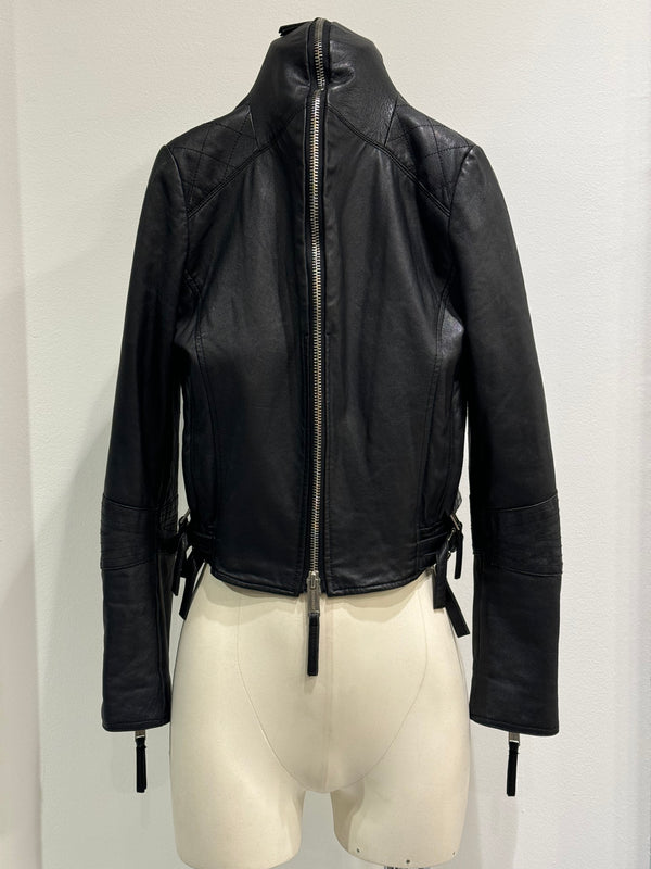 A/W 2007 Dsquared2 full zipper leather jacket