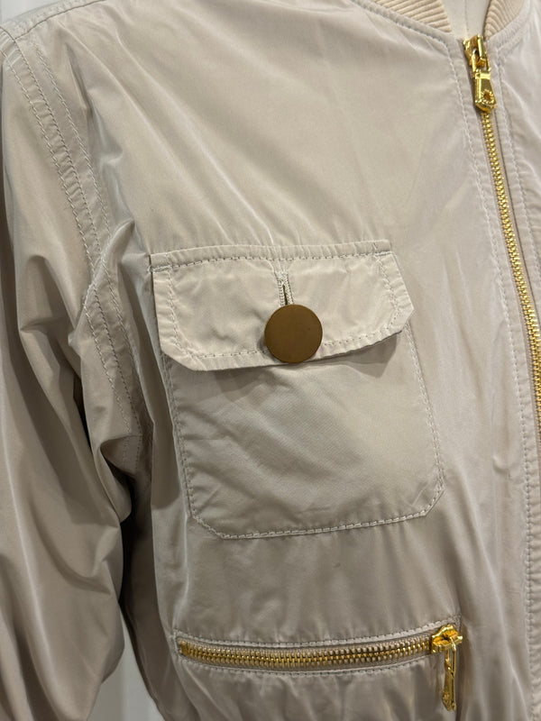 2003 Dolce & Gabbana cropped nylon bomber jacket