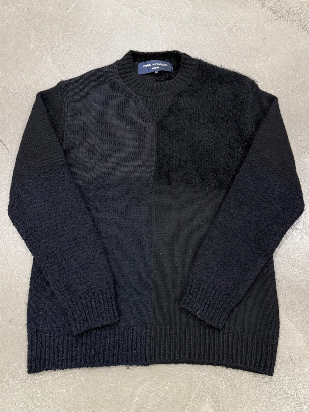 2000s Comme des Garçons panelled sweater