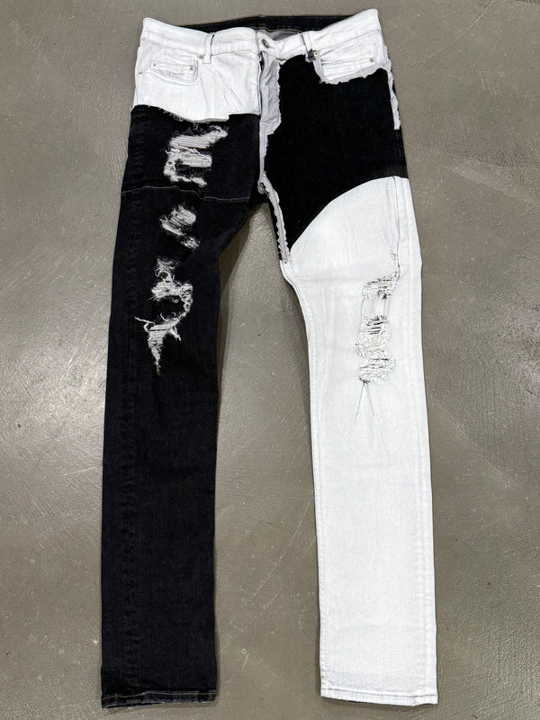 S/S2020 Rick Owens Tyrone painted sample jeans