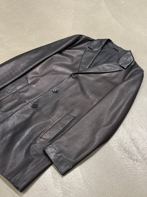 2000s Valentino leather coat