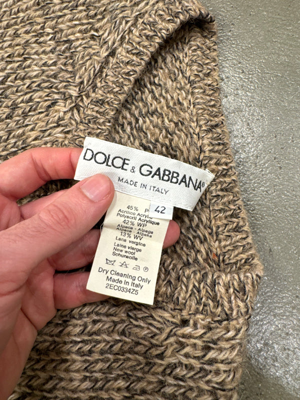 S/S1999 Dolce & Gabbana runway cropped cardigan + top set