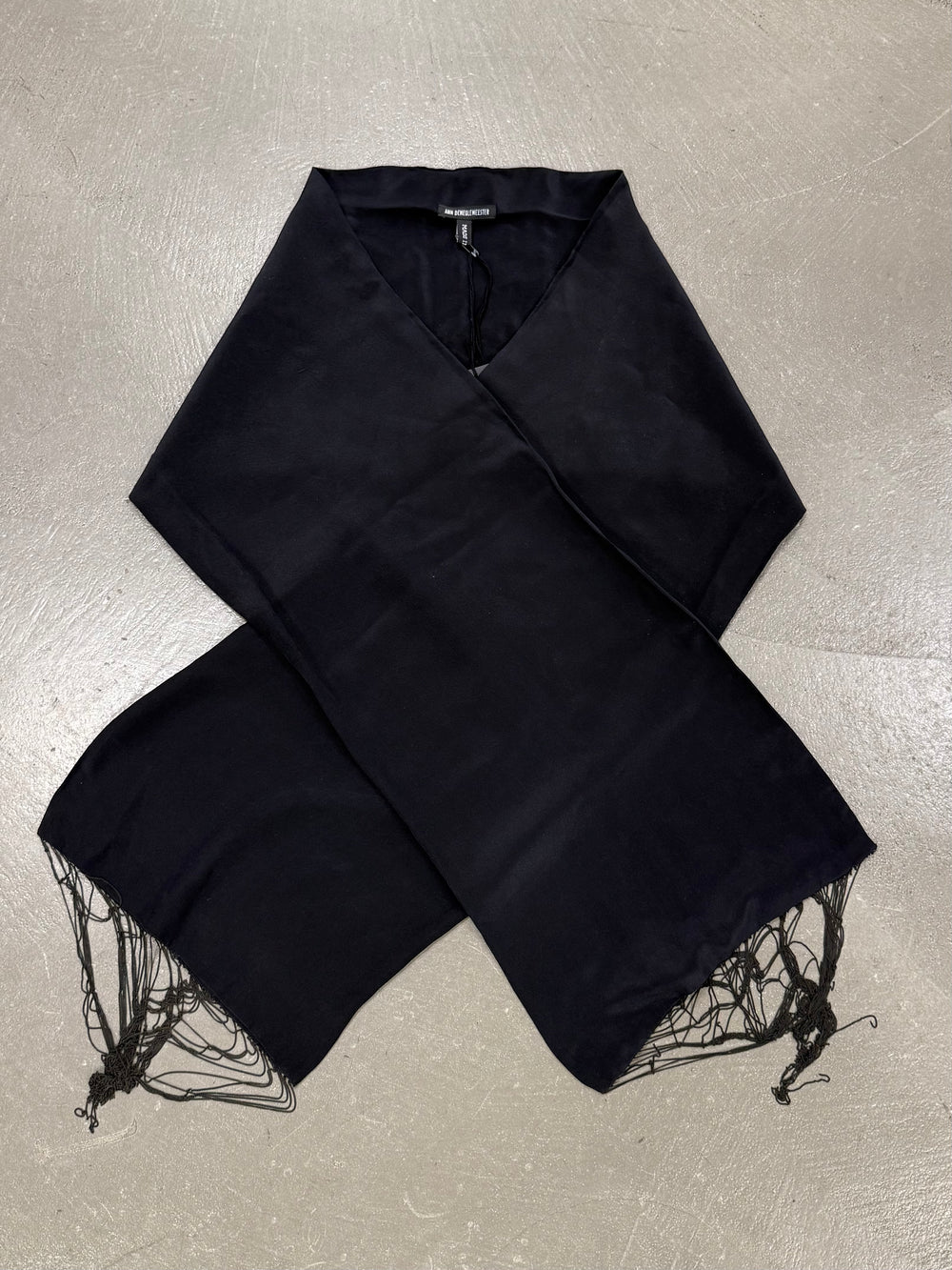 A/W2008 Ann Demeulemeester wool metal fringed scarf