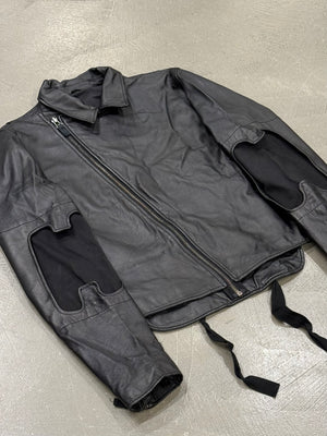 S/S2004 Helmut Lang Dragonfly cutout elbow leather biker jacket