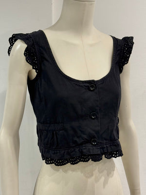 2000s Miu Miu cropped cotton top